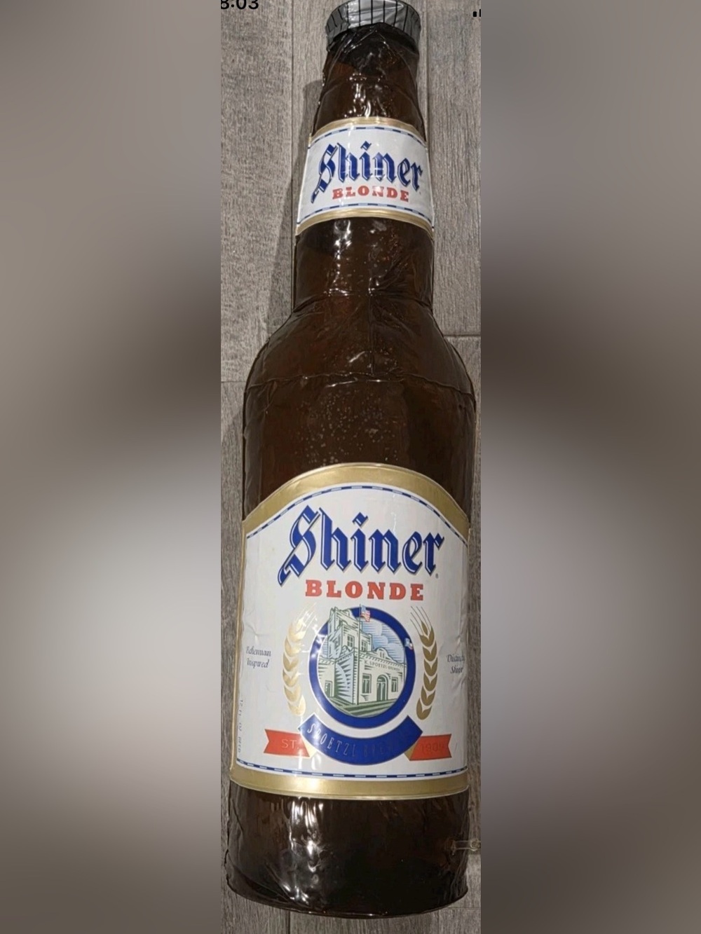 2-Pack New 36” Shiner Blonde Inflatable Beer Bottles Oktoberfest Party Decor